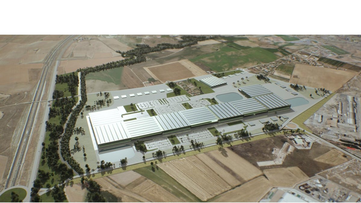 Recreación de la fábrica Inobat en Valladolid