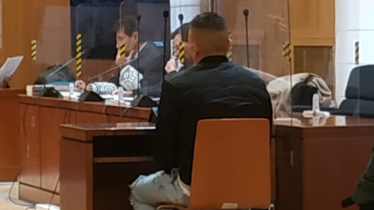 El joven condenado, durante la vista oral del juicio celebrado el pasado año en la Audiencia de Valladolid. EUROPA PRESS