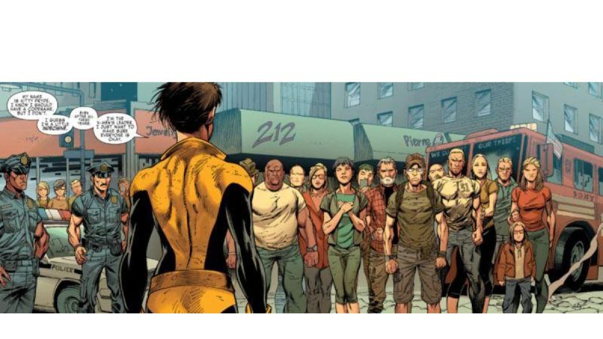 Una de las polémicas viñetas de Ardian Syaf en 'X-Men Gold'.-