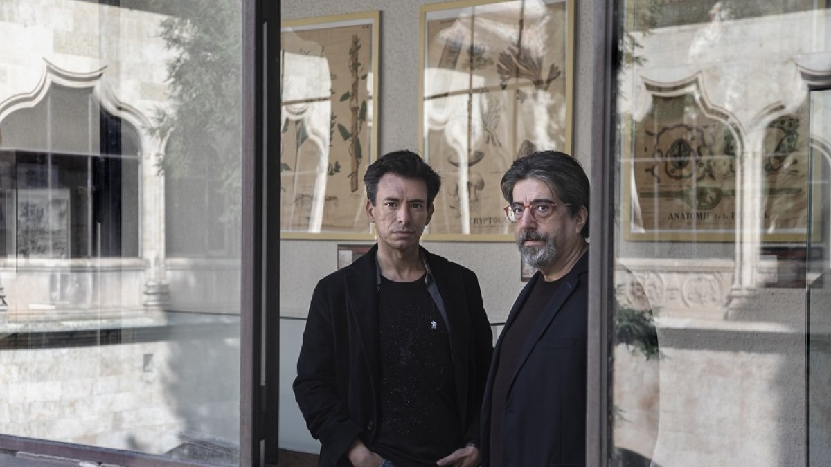Manuel Menchón y Luis García Jambrina, en Salamanca. | ICAL