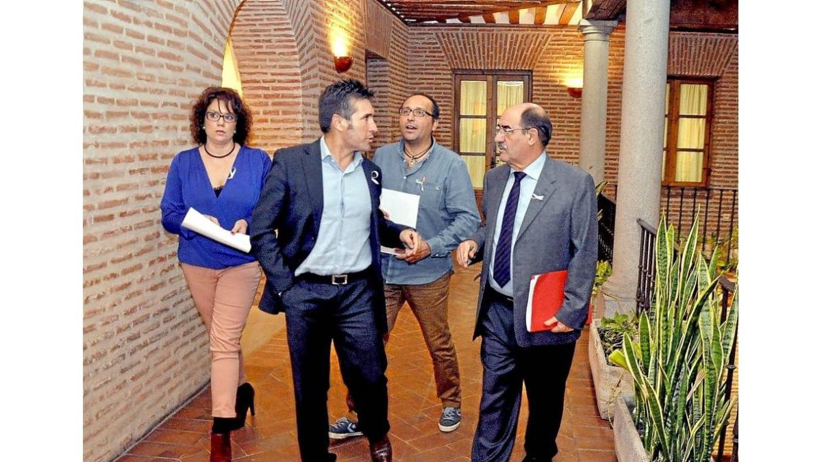 Andrés, Rodríguez, De la Rosa y Martín Pascual en una imagen de archivo-Santiago G. del Campo