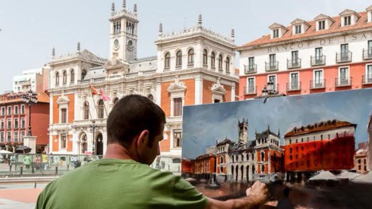 Concurso de pintura rápida por las fiestas de San Pedro Regalado.- TWITTER