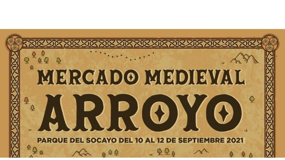 Cartel del mercado medieval de Arroyo. - EM