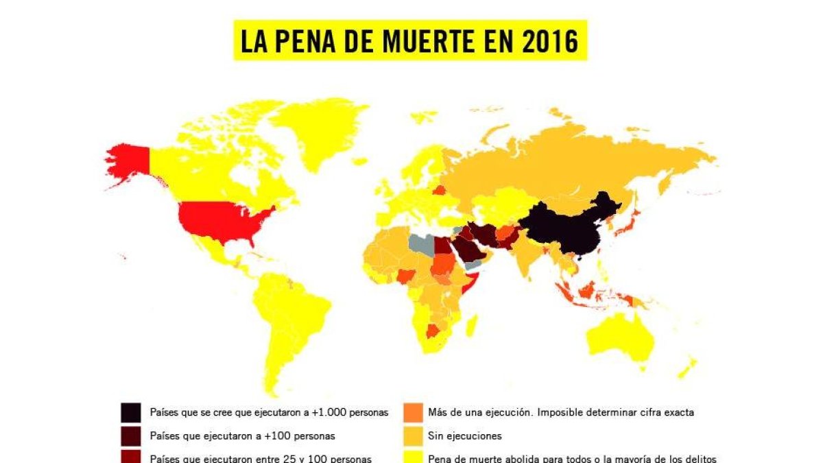 Presentación del informe anual sobre la pena de muerte en el mundo, con especial foco en China.-AP