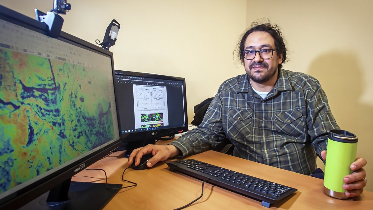 Paco Mauro, doctor en Ingeniería de Montes, especializado en la elaboración de cartografía desagregada sobre terrenos forestales.  MARIO TEJEDOR