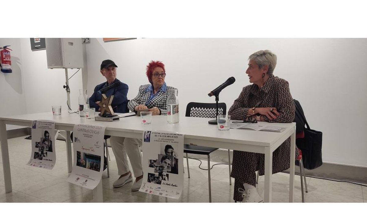 Javier Angulo, Isabel Blanco y Catherine Cuesta, durante la presentación del festival