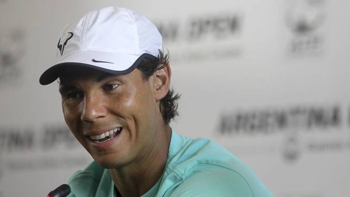 Rafael Nadal, en la rueda de prensa previa al inicio del torneo de Buenos Aires.-Foto:   EFE / DAVID FERNÁNDEZ