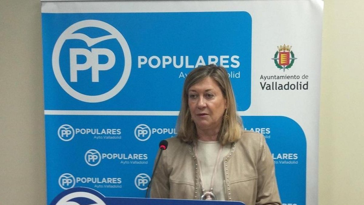 La portavoz del Grupo Municipal Popular en el Ayuntamiento vallisoletano, Pilar del Olmo.-EUROPA PRESS