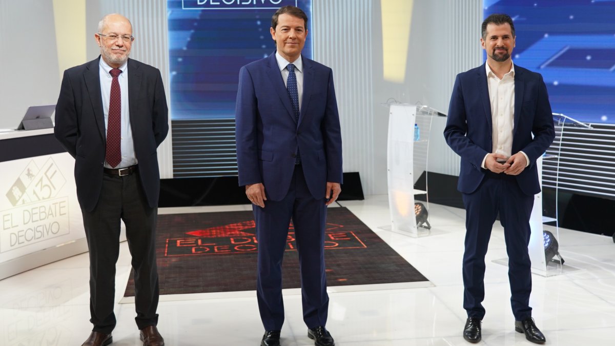 Francisco Igea, Alfonso Fernández Mañueco y Luis Tudanca. ICAL