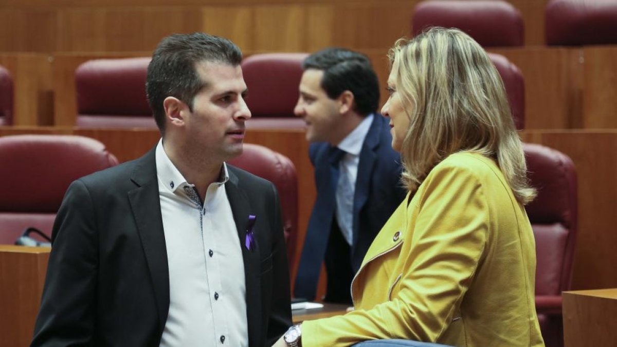 Pleno de las Cortes de Castilla y León con el debate de totalidad del Proyecto de Ley de Presupuestos Generales de la Comunidad de Castilla y León para 2016 y del Proyecto de Ley de Medidas Tributarias. En la imagen, la consejera de Hacienda, Pilar del Ol-Ical