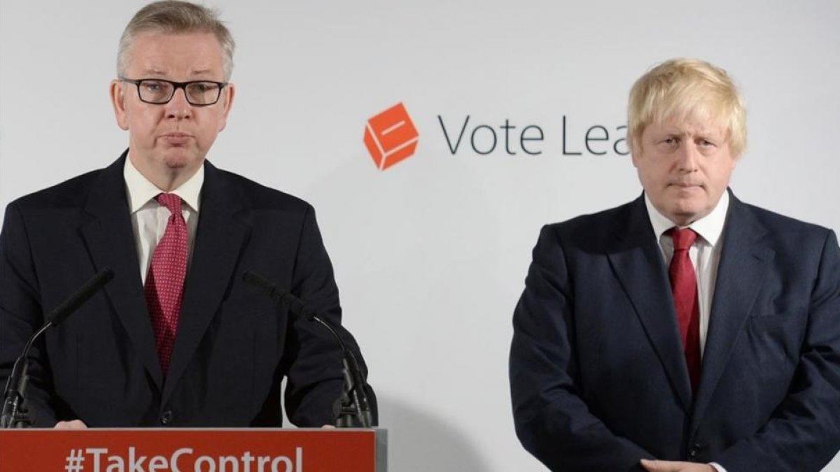 Michael Gove (izquierda) y Boris Johnson durante la pasada campaña.-AFP / STEFAN ROUSSEAU