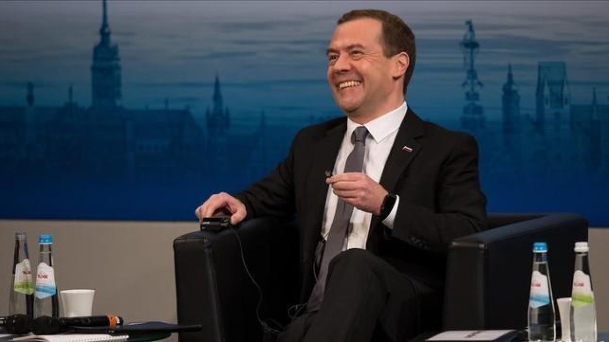 El primer ministro ruso, Dimitri Medvédev, en Múnich.-EFE / ANDREAS GEBERT