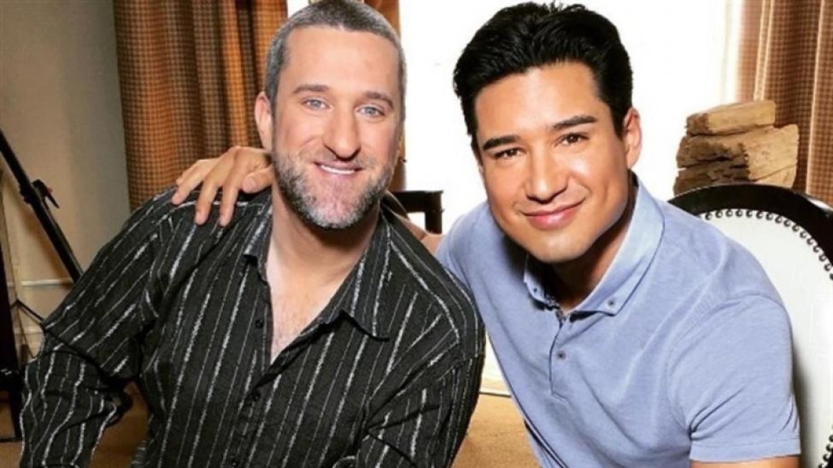 Dustin Diamon y Mario Lopez, excompañeros en 'Salvados por la campana', en la entrevista para Extra TV.-INSTAGRAM