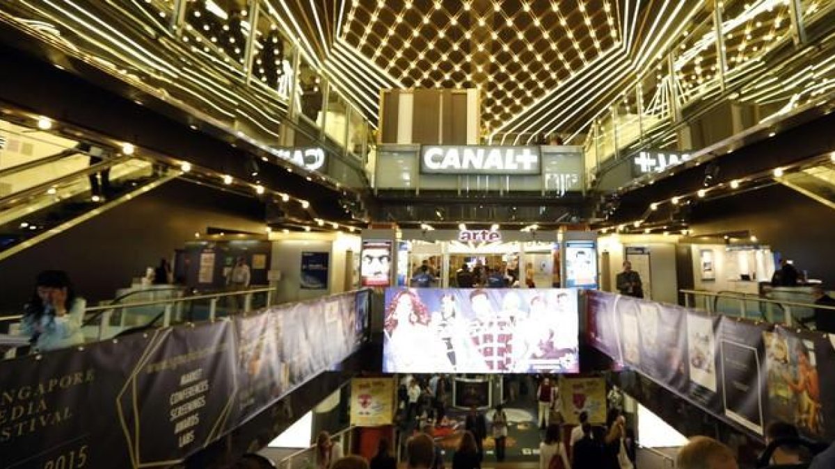 Imagen del Mercado de Televisión de Cannes (Francia), del pasado octubre.-AFP / VALERIE HACHE