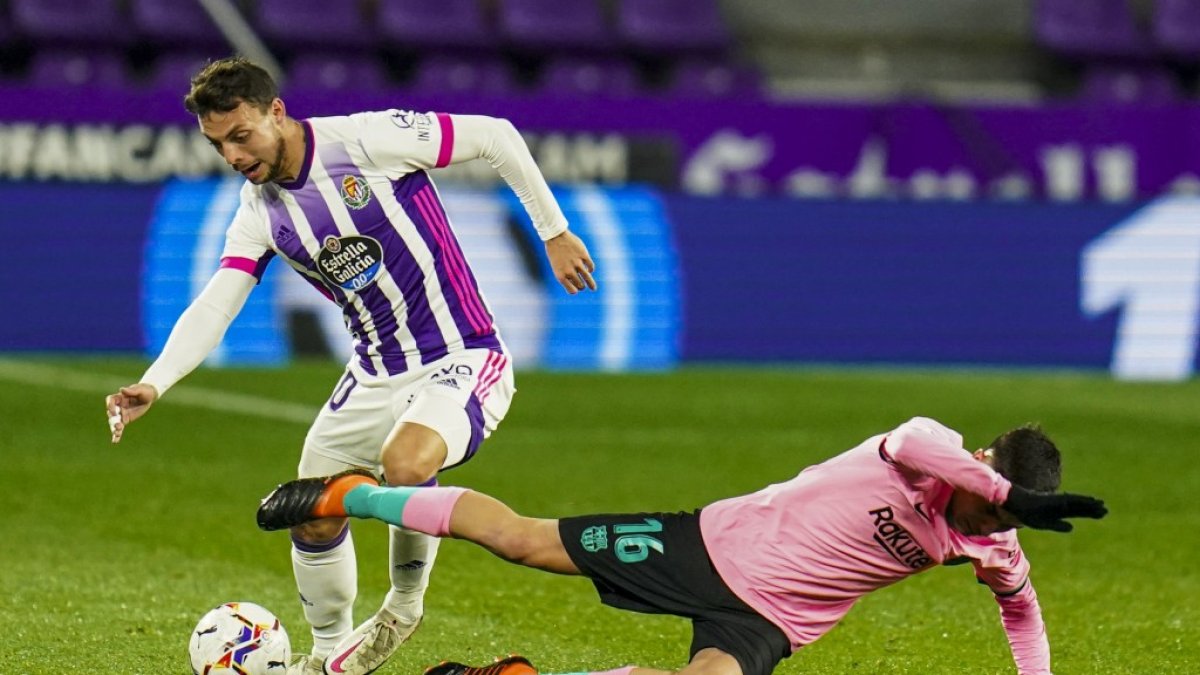 Último partido disputado entre el Real Valladolid y el Barcelona en mayo de 2021. / E. M.
