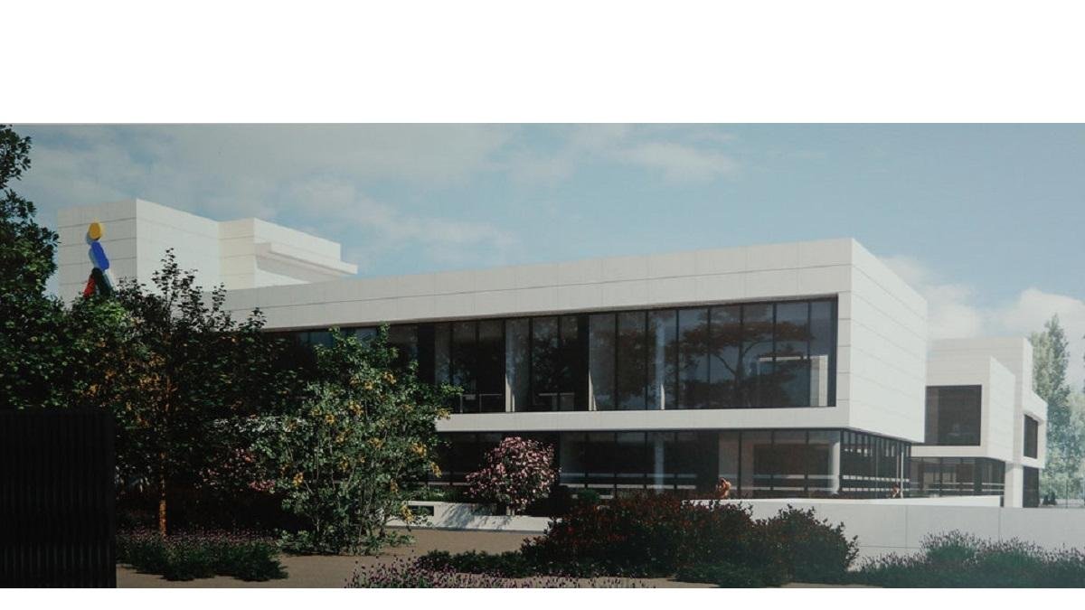 Reproducción del edificio que albergará la nueva sede de la ONCE.-E. M.