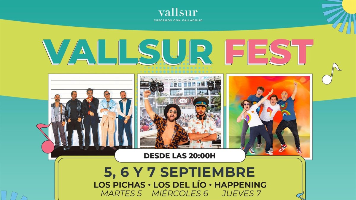 Vallsur se une a la celebración de las fiestas de Valladolid con tres conciertos gratuitos - E. PRESS.