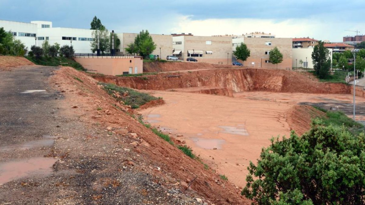 Terrenos donde se contruirá el nuevo edificio de I+D del Campus de Soria.-ÁLVARO MARTÍNEZ