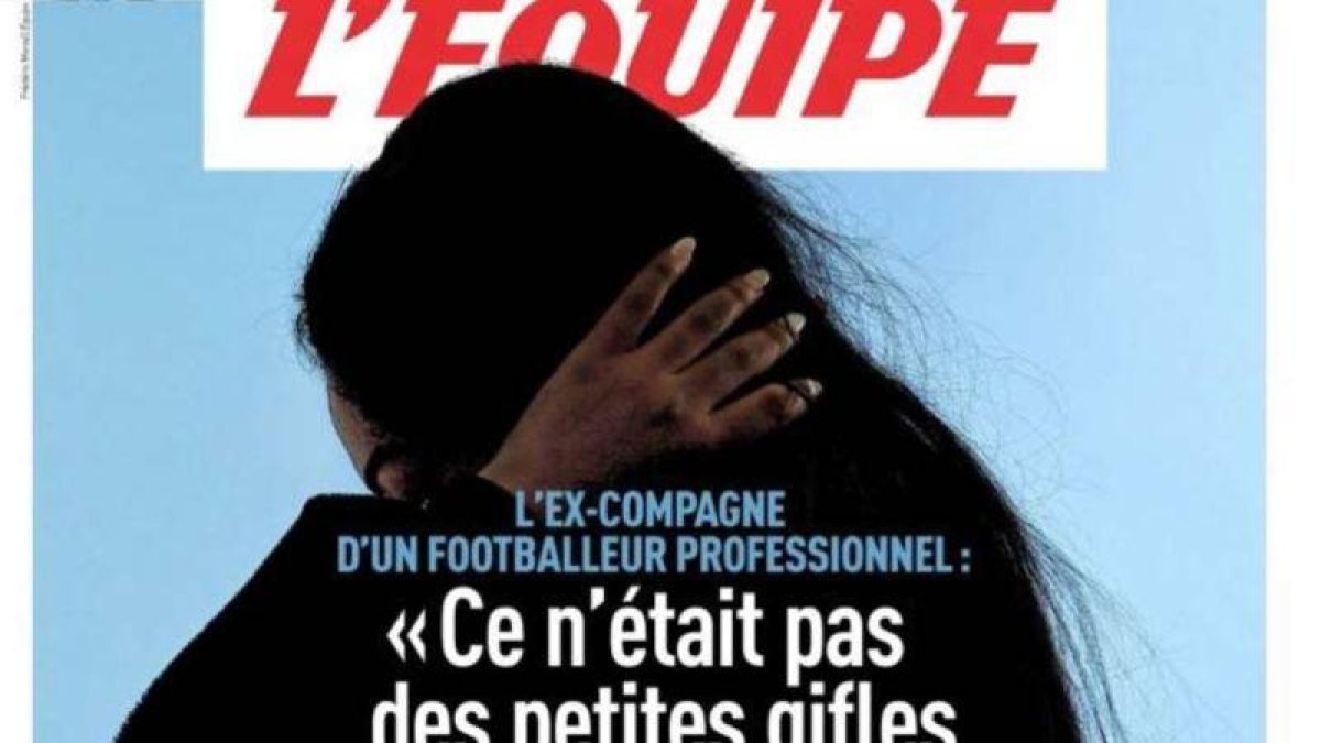 La portada de LEquipe con la confesión de la exnovia de un jugador francés.-EL PERIÓDICO