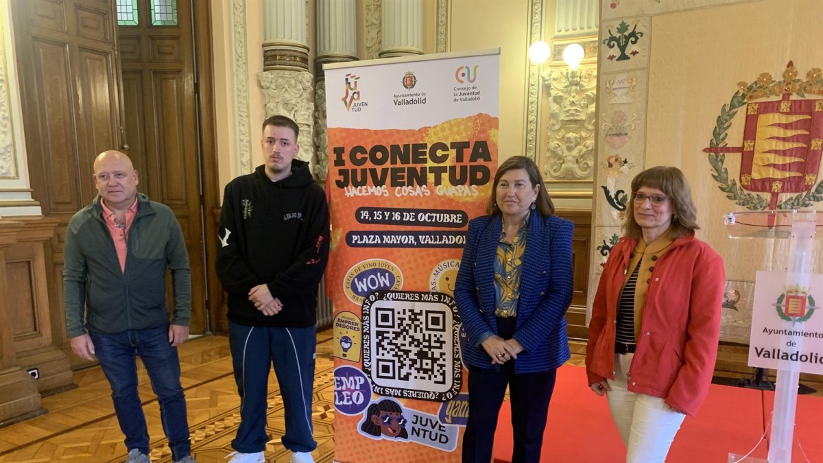 Presentación del evento 'Conecta Valladolid' que se celebrará en la Plaza Mayor. - EP
