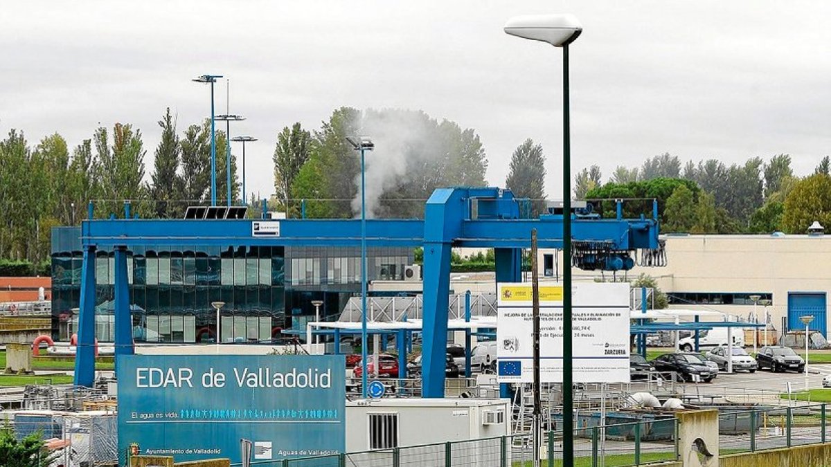 Depuradora que ya se da servicio a seis municipios del alfoz en Valladolid.- E.M.