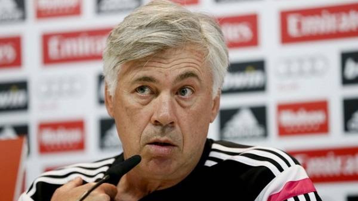 Ancelotti, durante la rueda de prensa de este sábado.-Foto: JUANJO MARTÍN / EFE