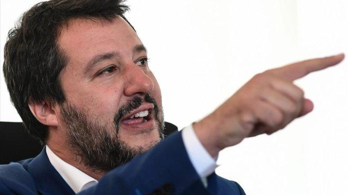 El vicepresidente y ministro del interior Matteo Salvini.-MIGUEL MEDINA / AFP