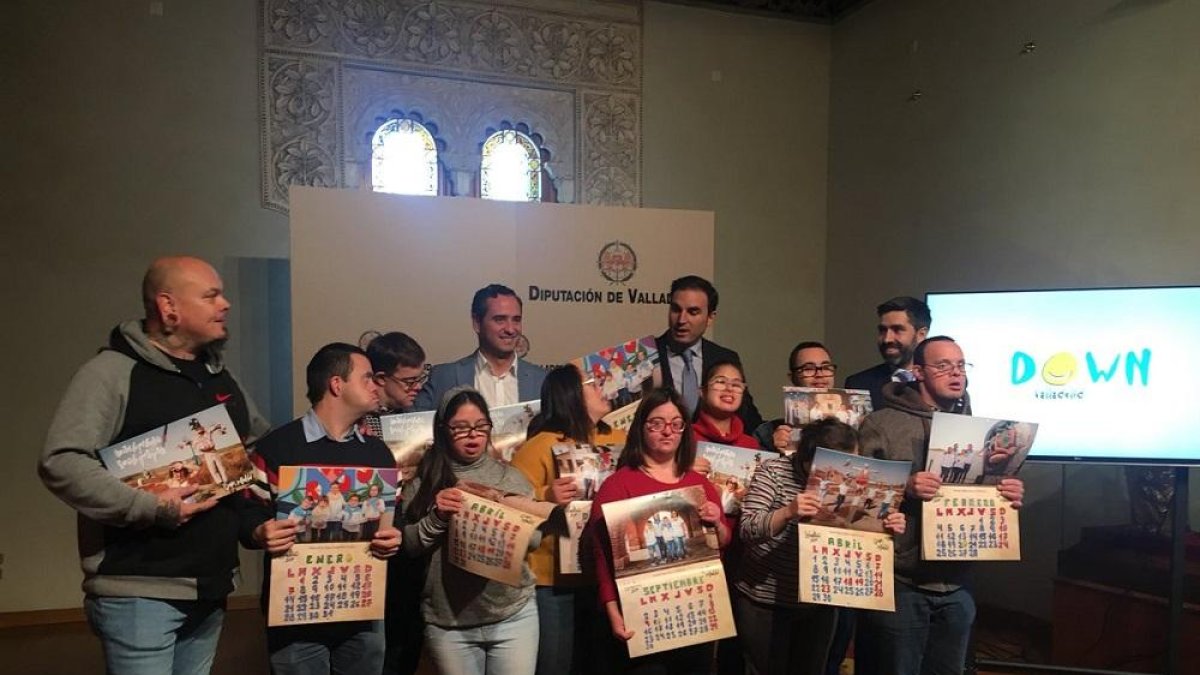 Presentación del calendario solidario en el Palacio de Pimentel.-DOWN VALLADOLID