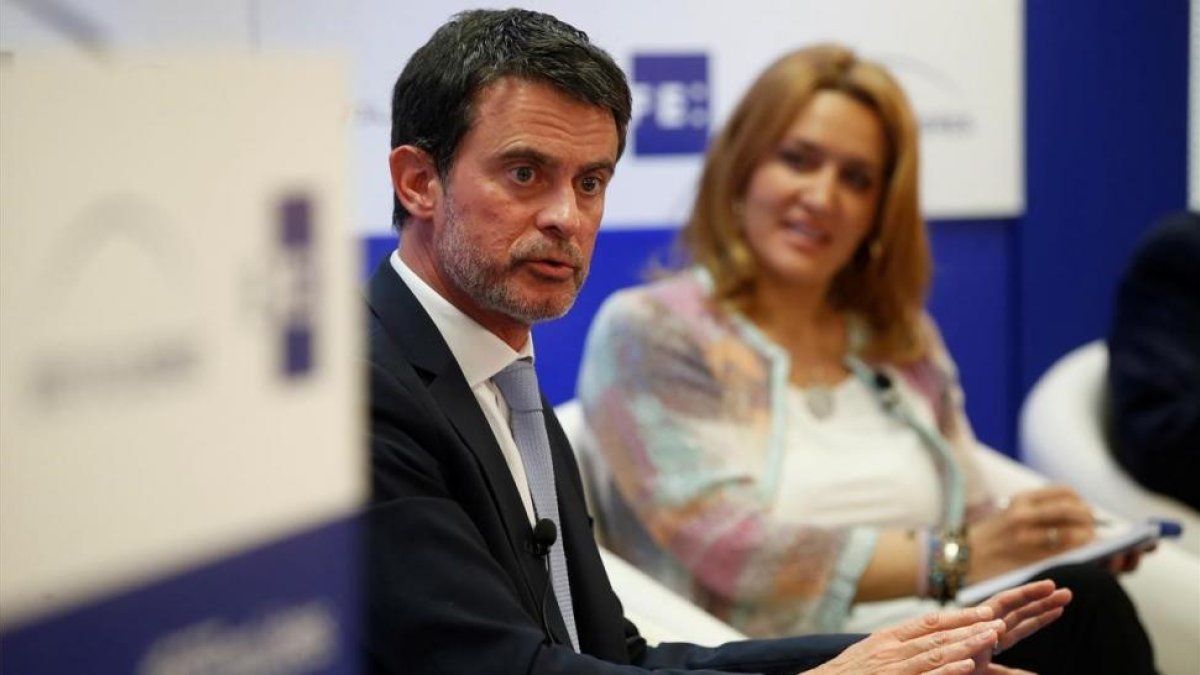 Manuel Valls, en el EFEForo Líderes.-JAVIER LIZÓN