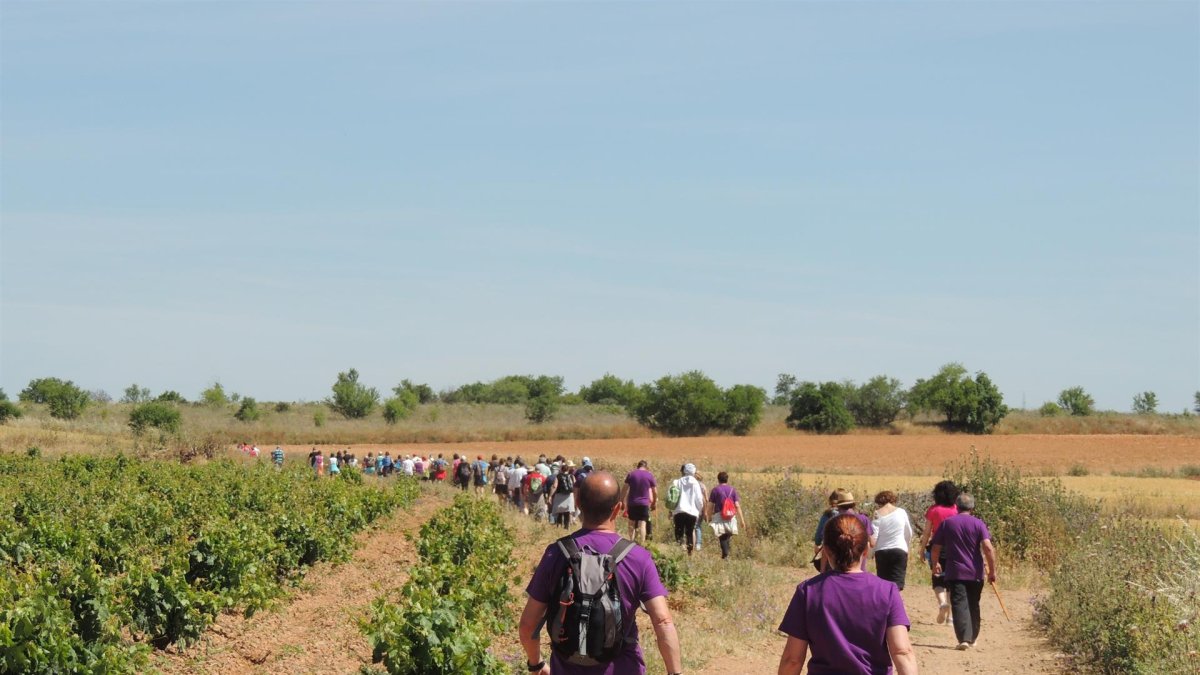 Marcha Solidaria En Favor De La Ong Anawim en Mucientes. -E. PRESS