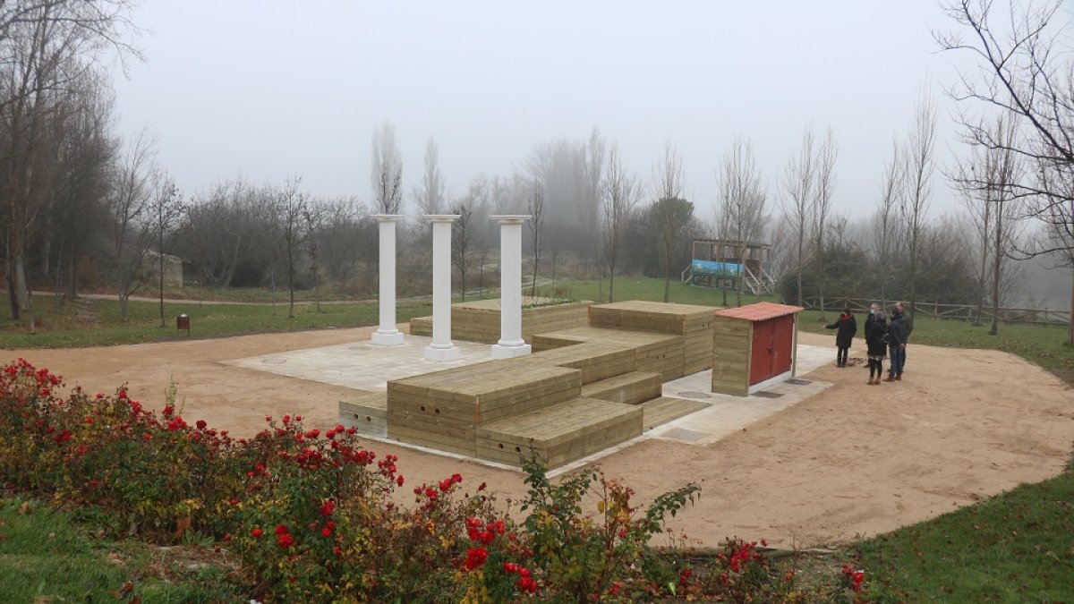 Aspecto final de la remodelación realizada en el parque de Las Lavanderas. -E.M