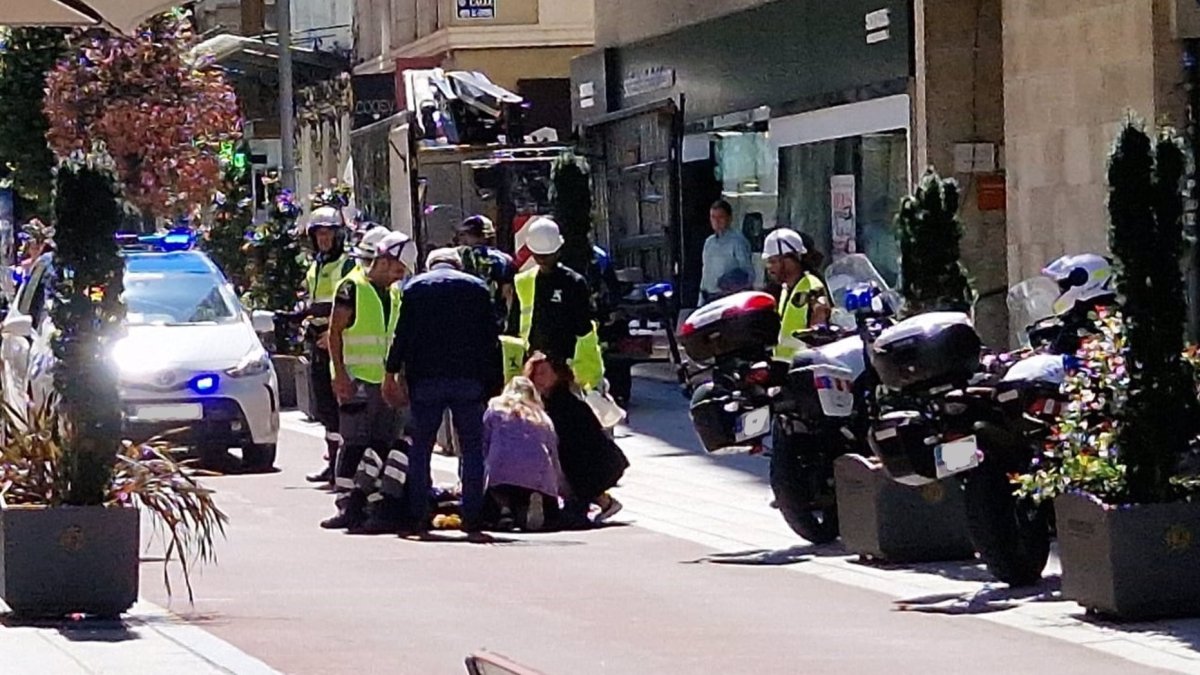 Herido un trabajador tras caer de una grúa en María de Molina. E.P.