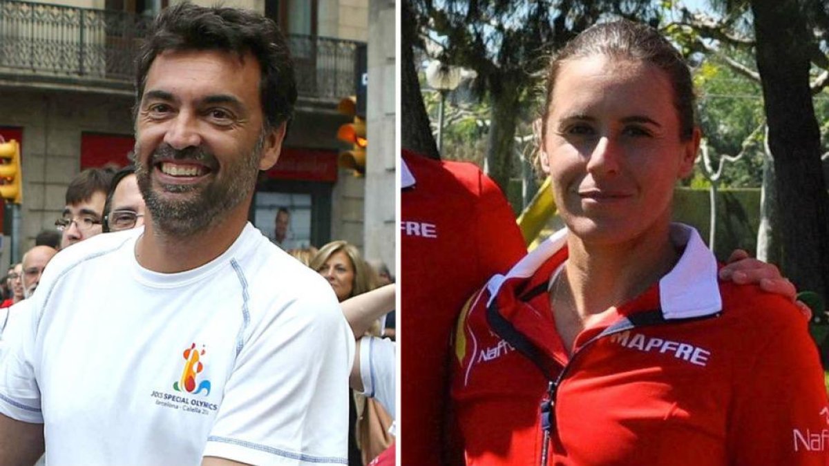 Sergi Bruguera y Anabel Medina, nuevos capitanes de España.-EL PERIÓDICO