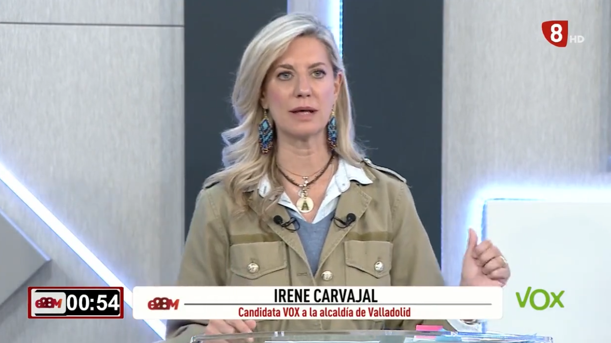 Minuto de oro de Irene Carvajal (Vox). La 8 Valladolid