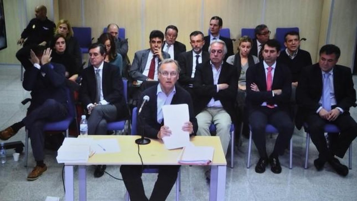 Marco Antonio Tejeido, durante su declaración ante el juez del 'caso Nóos'.-EFE / ATIENZA