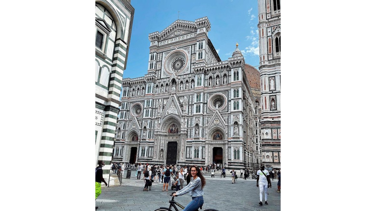 Esther Iglesias, estudiante de la UVa en Florencia. E.M.