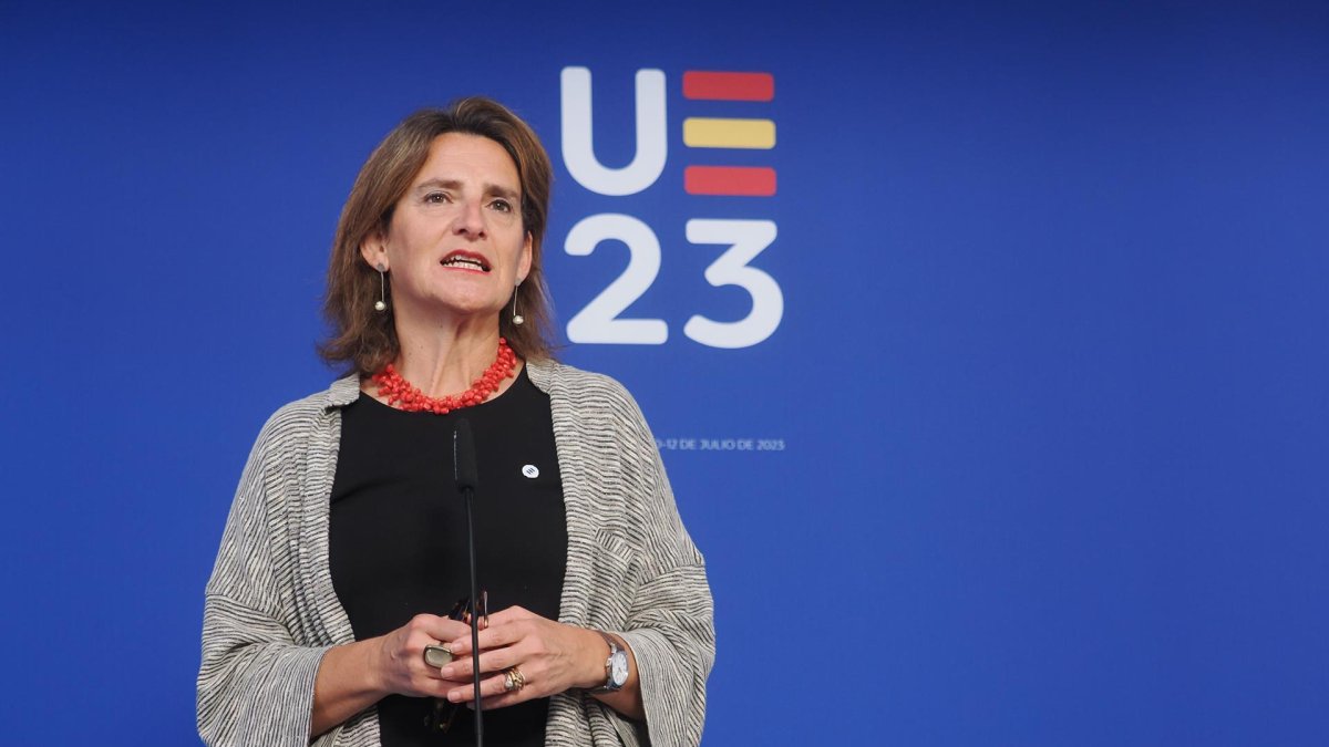 Teresa Ribera en la cumbre europea de Valladolid. EUROPA PRESS