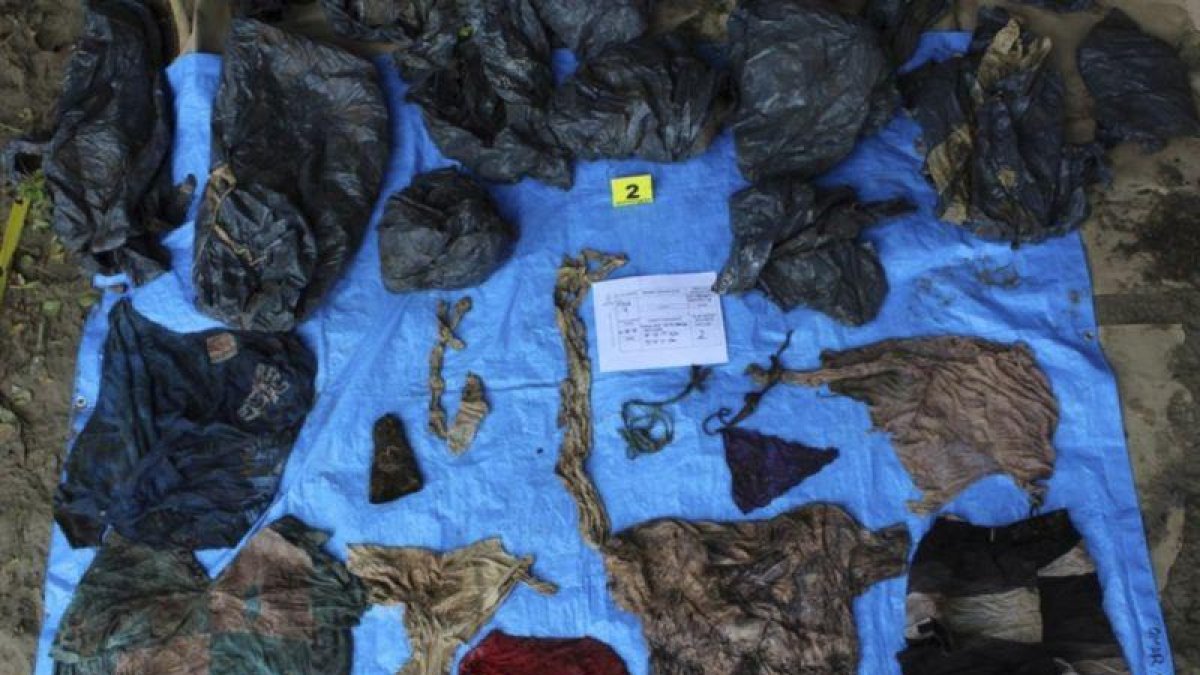 Restos encontrados en el foso del estado de Veracruz.-AGENCIAS