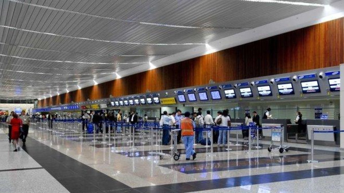 La terminal aérea de la ciudad de Guayaquil, Ecuador.-