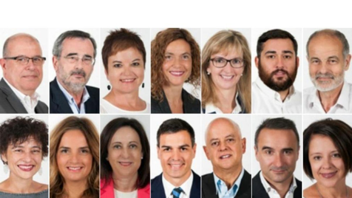 Algunos de los diputados socialistas que podrían votar 'no' a la investidura de Mariano Rajoy.-