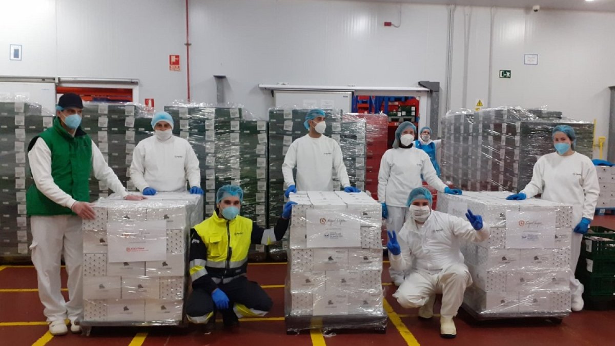 Gruopo Miguel Vergara dona 650 kilos de hamburguesas a los colectivos más desfavorecidos de Valladolid - E.M.