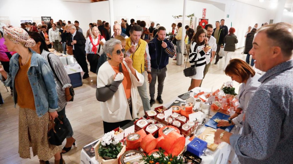 Muestra de quesos en la Feria de Alimentos de Valladolid. -J.M. LOSTAU