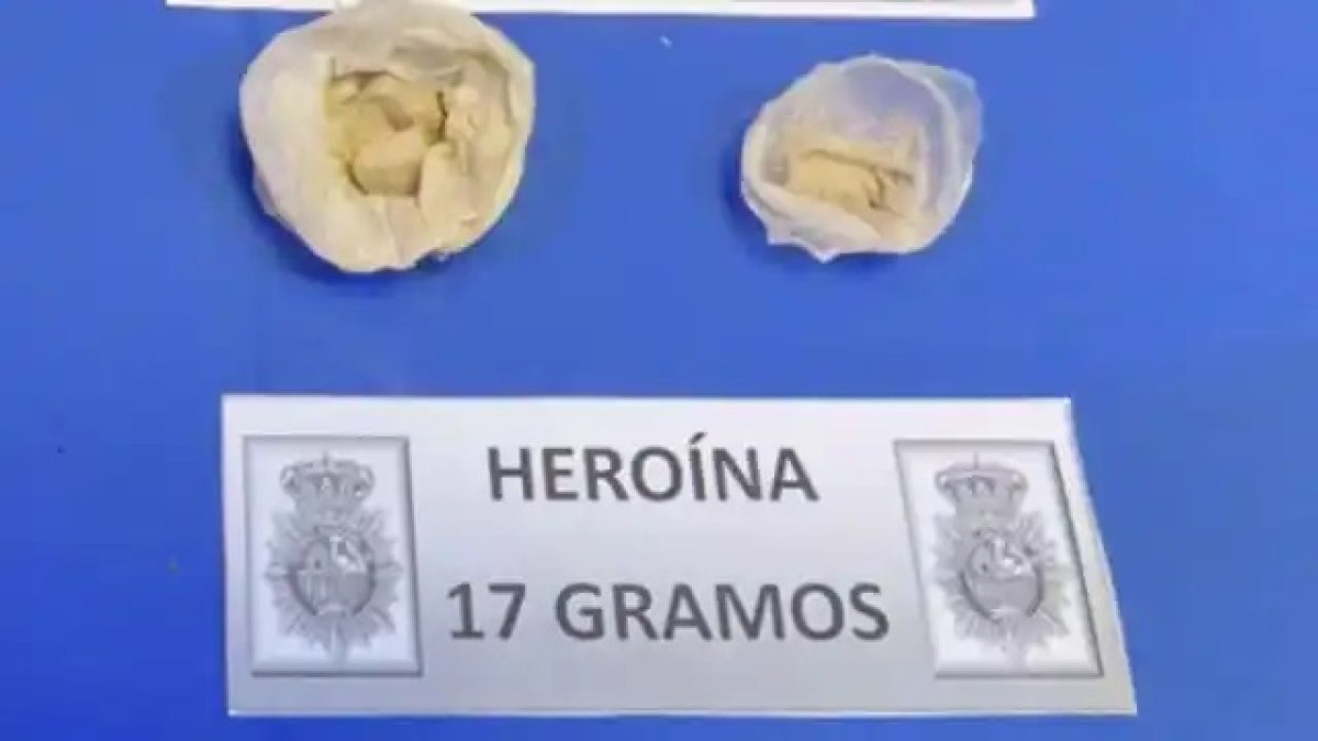 Heroína incautada en Valladolid.- E.M.