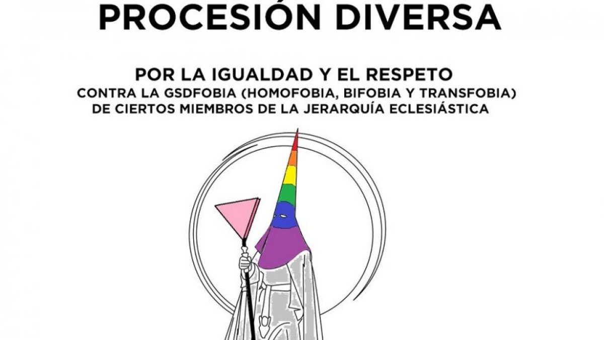 Detalle del cartel 'Procesión Diversa'-@VaDiversa