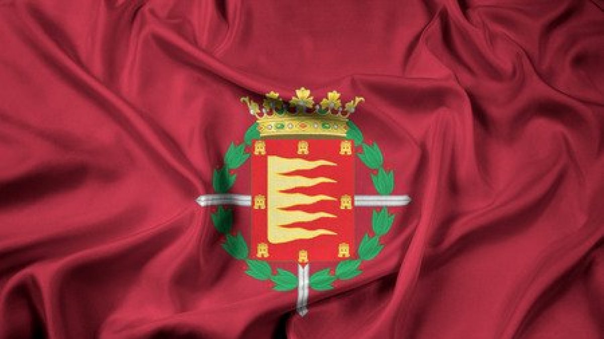 Bandera de Valladolid, viralizada en redes sociales, en apoyo a la familia de Sergio Delgado.