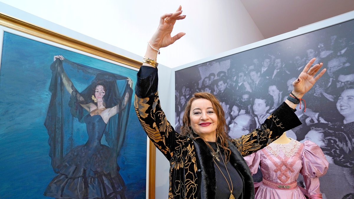 Mayte Bajo, en el museo de Mariemma de Íscar.  -ARGICOMUNICACION