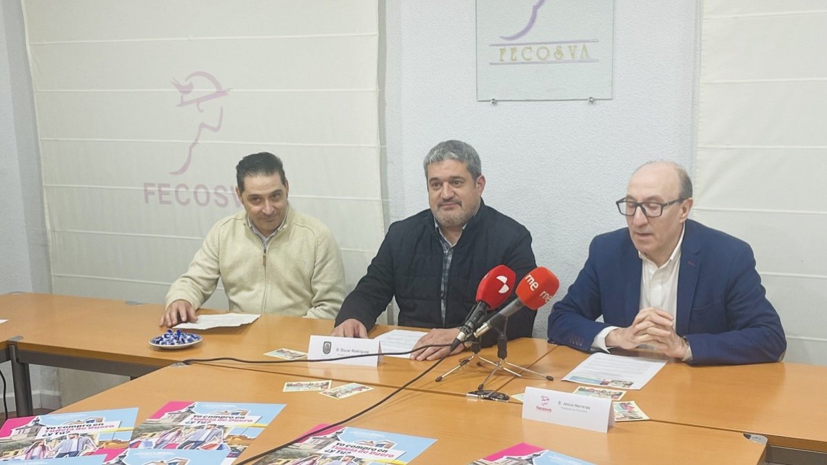 Rueda de prensa de la campaña "Yo compro en Tudela de Duero, ¿y tú?" . Fecosva