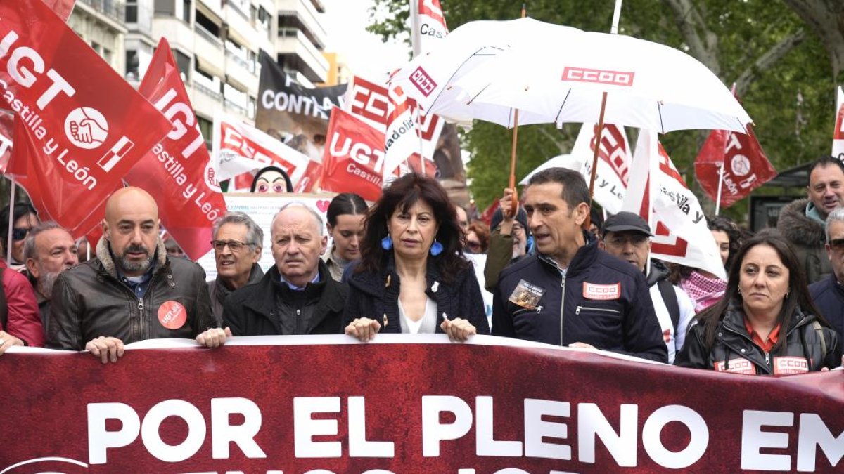 Cabecera de la manifestación del 1 de Mayo. J.M.LOSTAU