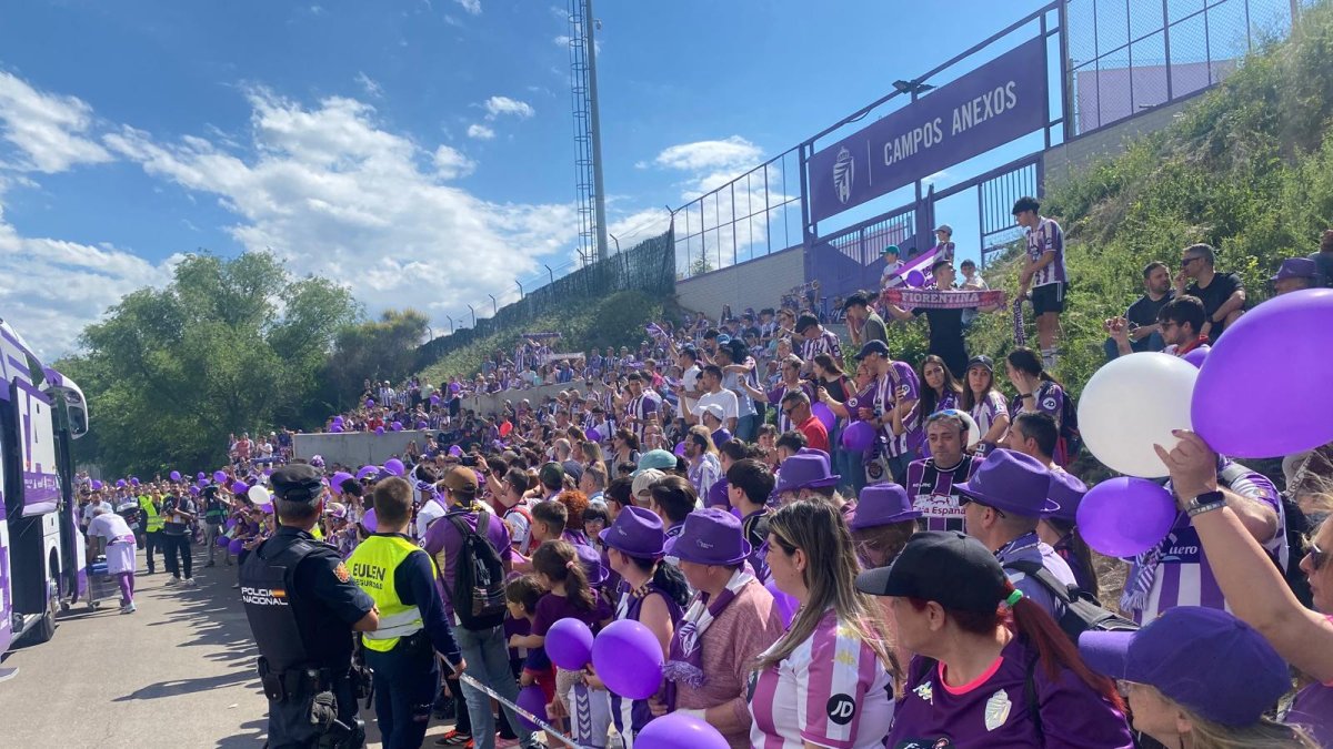 Recibimiento al Real Valladolid en Zorrilla