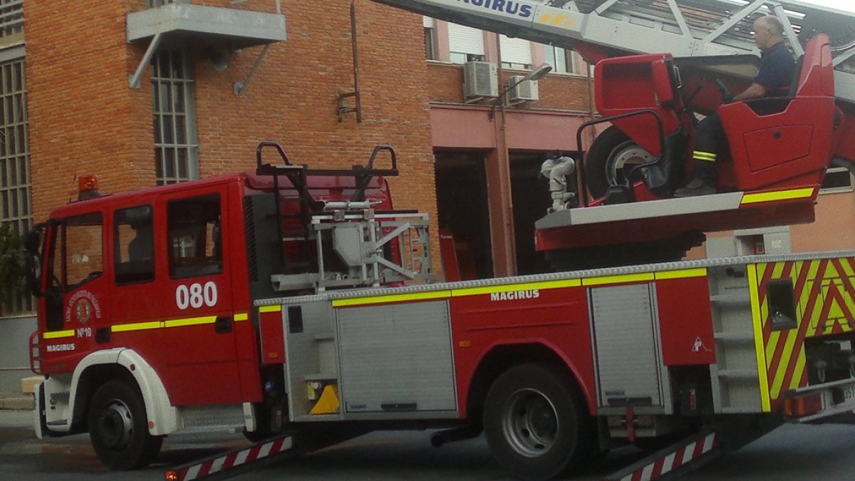 Camión de bomberos de Valladolid.